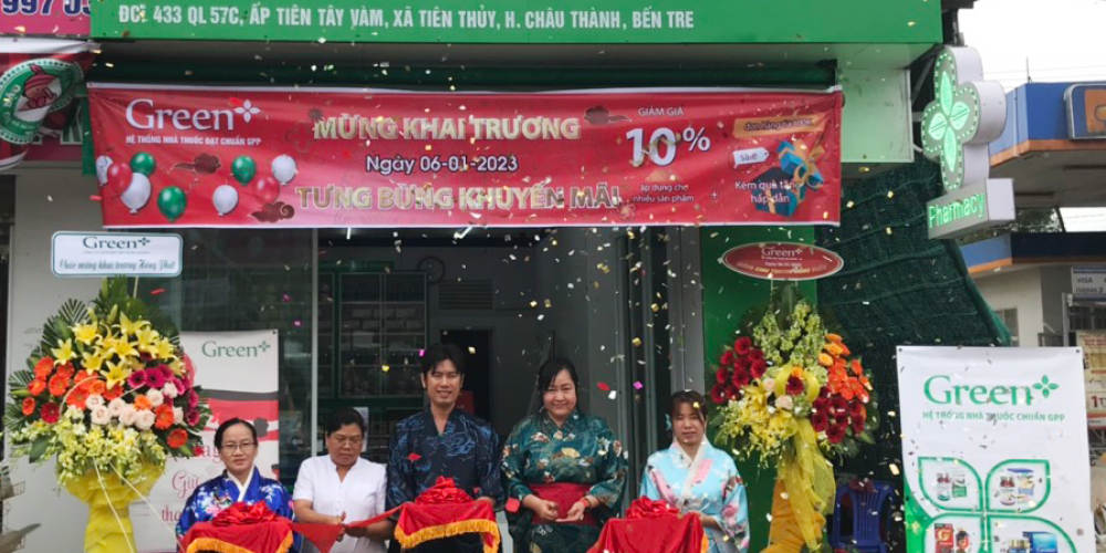 Green+ khai trương 2 nhà thuốc thuộc chuỗi nhà thuốc Green+ tại Bến Tre