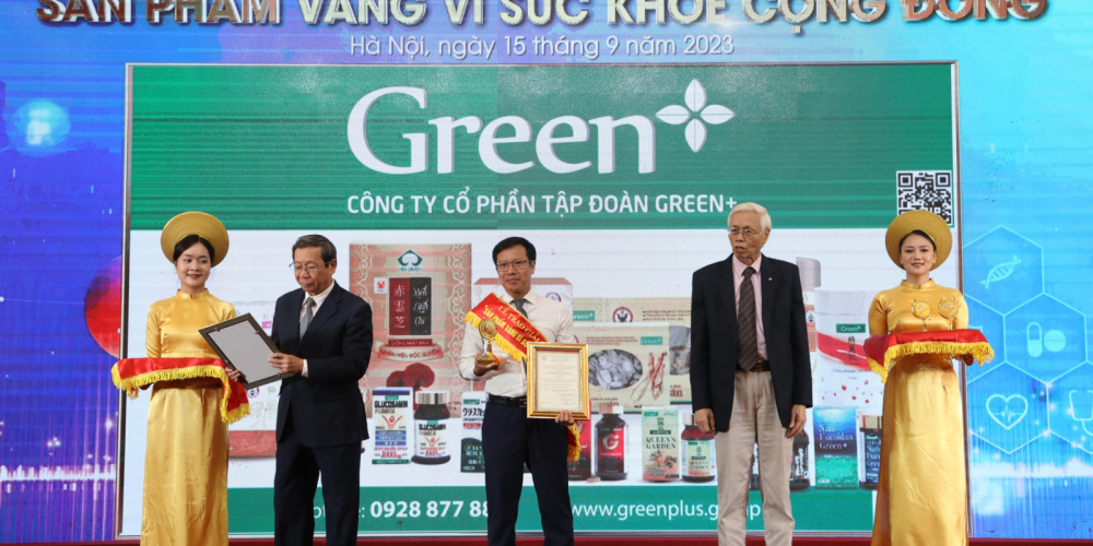 Green+ Tiếp Tục Được Vinh Danh “Sản Phẩm Vàng Vì Sức Khỏe Cộng Đồng” Năm 2023