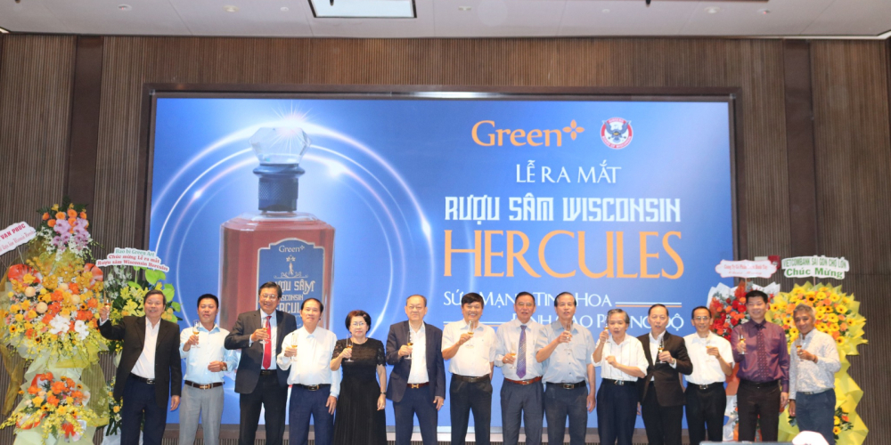 GREEN+ TỔ CHỨC LỄ RA MẮT RƯỢU SÂM WISCONSIN HERCULES