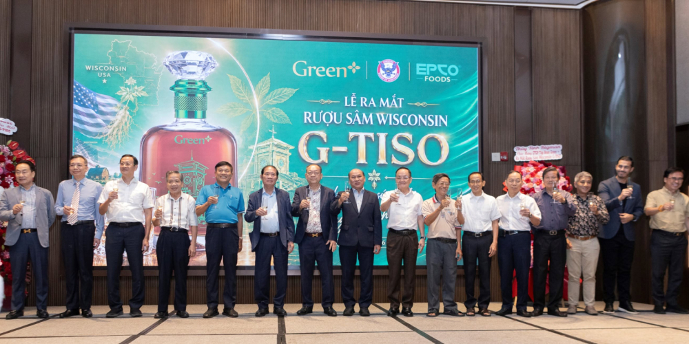 GREEN+ TỔ CHỨC LỄ RA MẮT RƯỢU SÂM WISCONSIN G-TISO