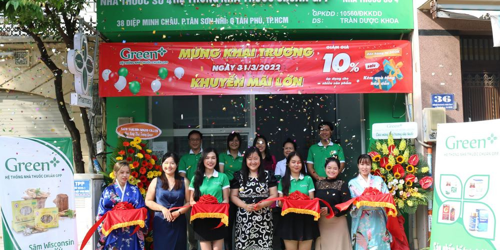 Hệ thống Nhà thuốc Green+ khai trương thêm chi nhánh mới tại Tân Phú – TP.HCM