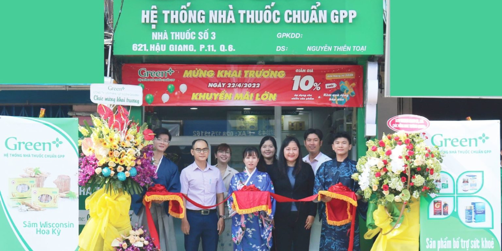 Tưng bừng khai trương Nhà thuốc Green+ tại Quận 6, TP.HCM