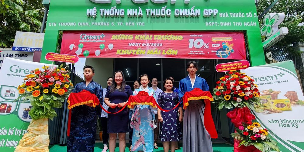 Mừng khai trương Nhà thuốc Green+ chuẩn GPP tại Bến Tre