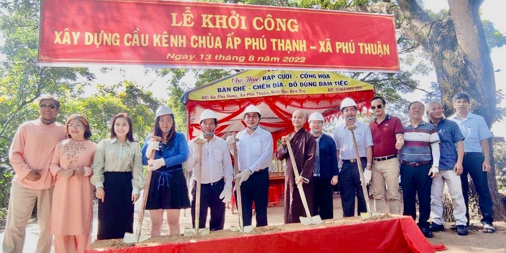 Green+ tài trợ xây cầu tại Bến Tre