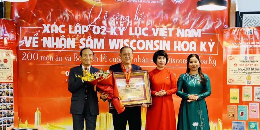 (Báo Quân đội nhân dân) - Trao 2 kỷ lục Việt Nam về nhân sâm