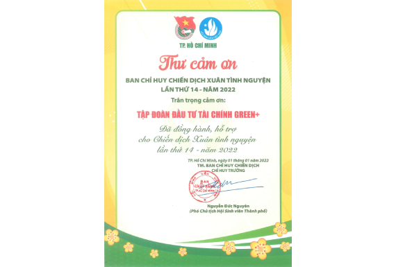 Thư cảm ơn Hội SVVN TP.HCM